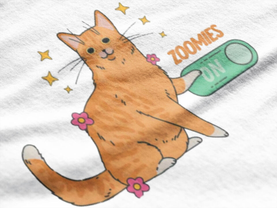Thumbnail: Cat Zoomies – Chaos Mode Activated Short-Sleeved T-Shirt