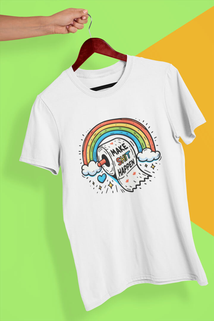 Thumbnail: Make Sh*t Happen : Funny Short Sleeved T-Shirt