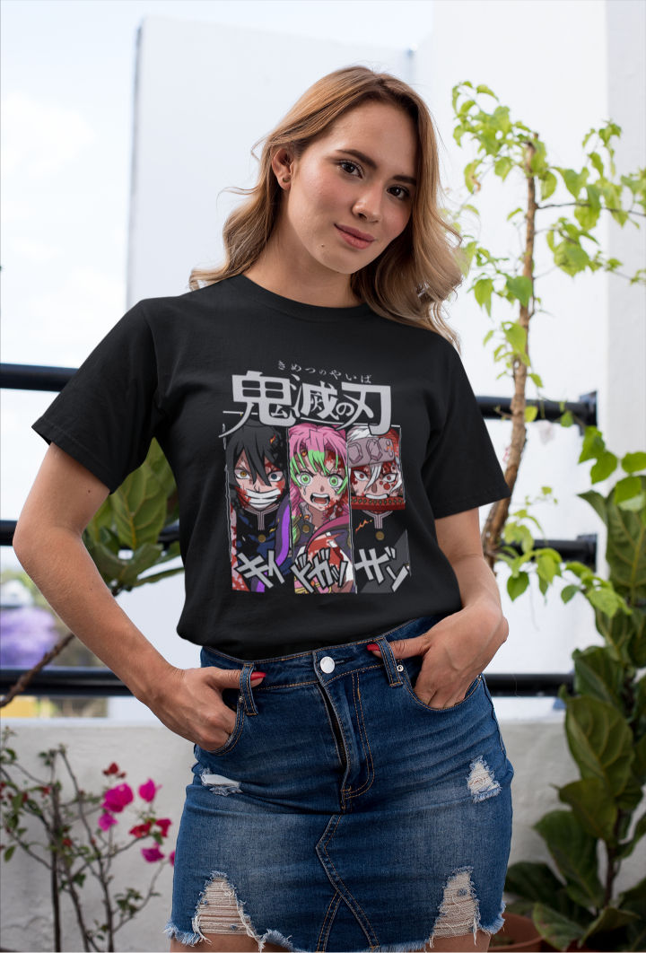 Thumbnail: Demon Slayer: Hashira Trio #1 Short Sleeved T-Shirt