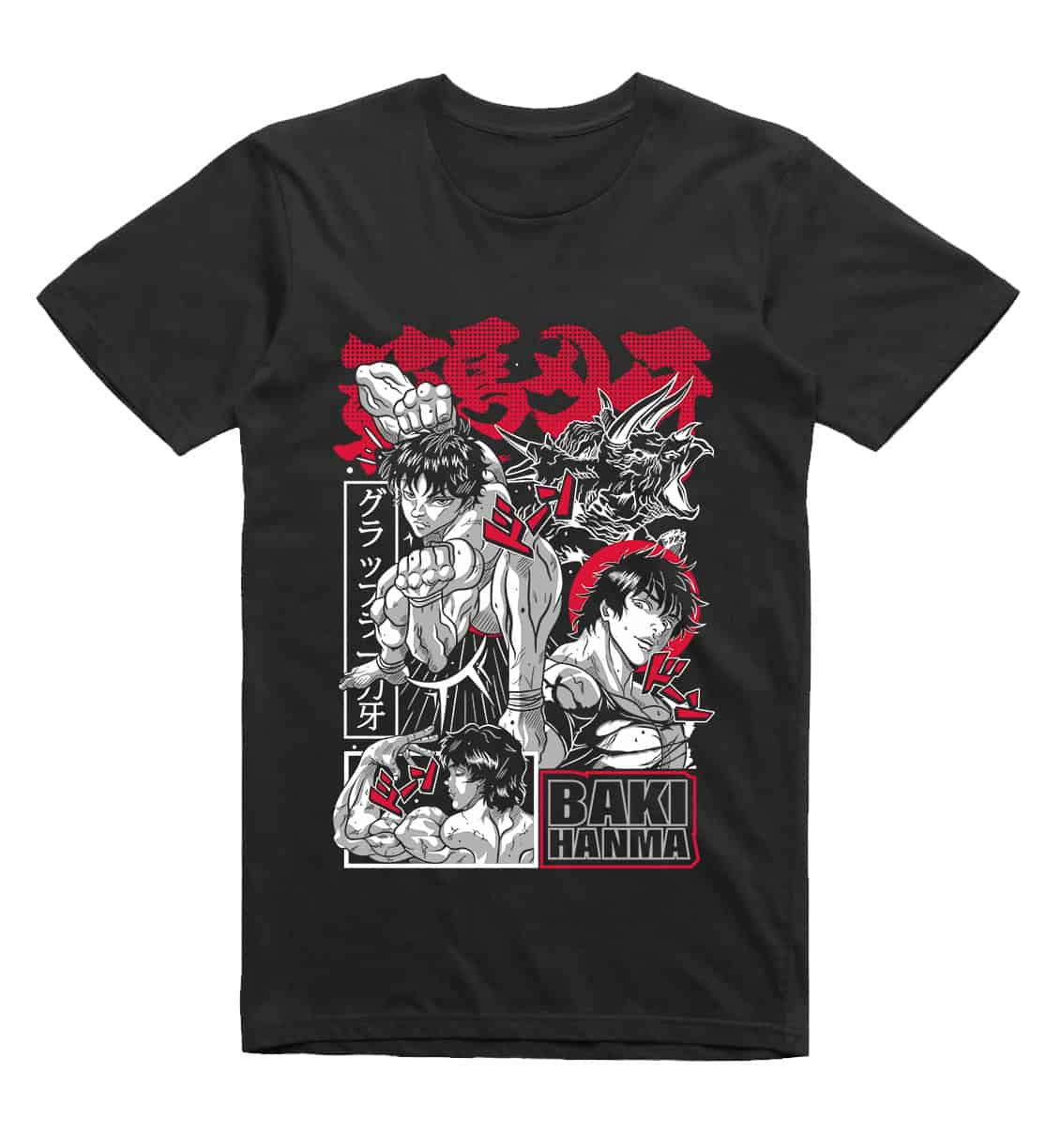 Baki: Manga Collage T-Shirt