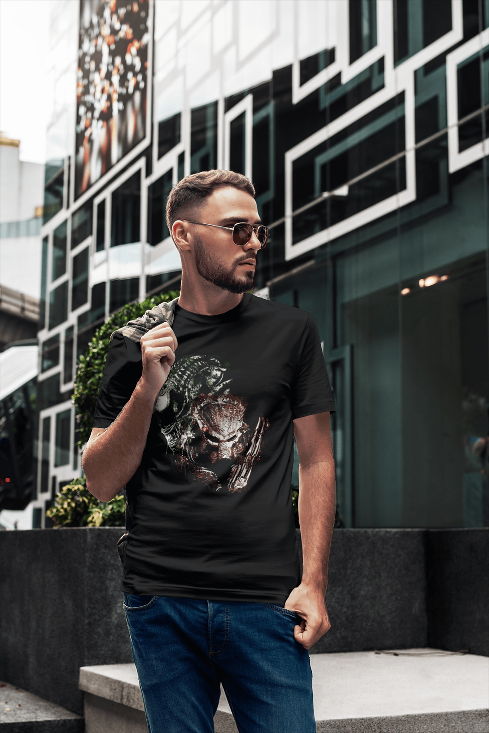 Thumbnail: AVP: Alien and Predator Short Sleeve T-Shirt