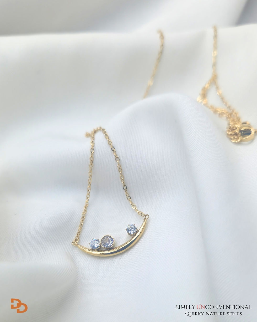 Thumbnail: Arch CZ pendant necklace
