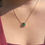 Thumbnail: Green Opal pendant necklace