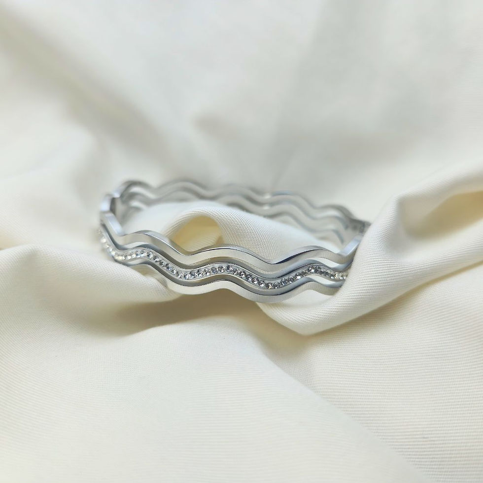 Clara Platinum Bangle Bracelet