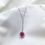 Thumbnail: Emmeline ruby pendant necklace