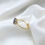Thumbnail: Black CZ adjustable ring