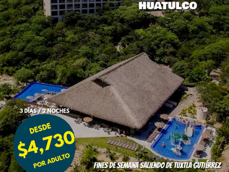 PQT Traslados + Hotel todo incluido Coral Blue Huatulco