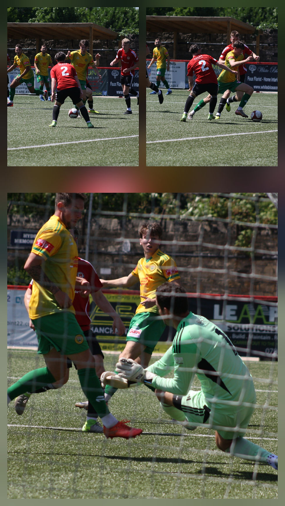 A near miss for Adam Moseley, who is thwarted by an early save. Pictures by Kelly Jones.