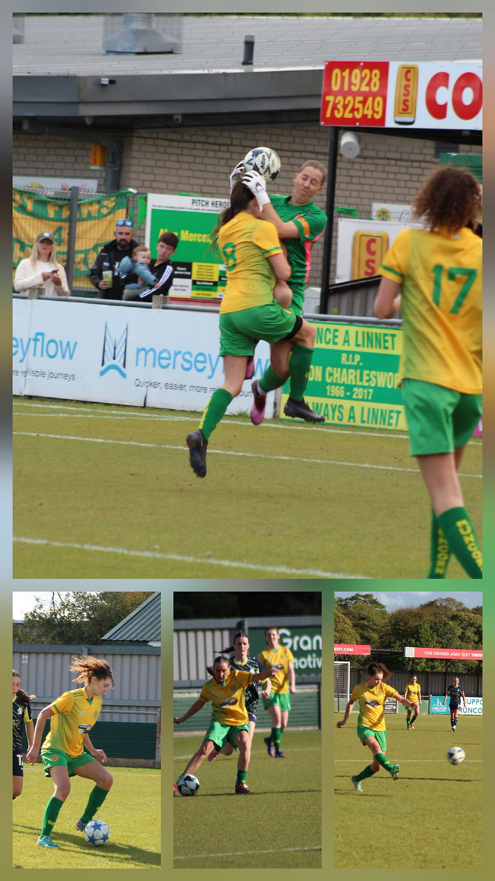 Action from a well-contested tie in which all four goals came late on.