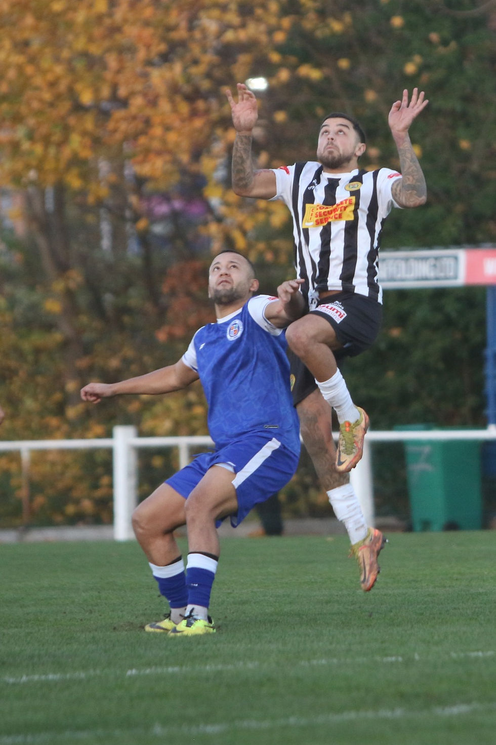 Naim Arsan only has eyes for the ball.