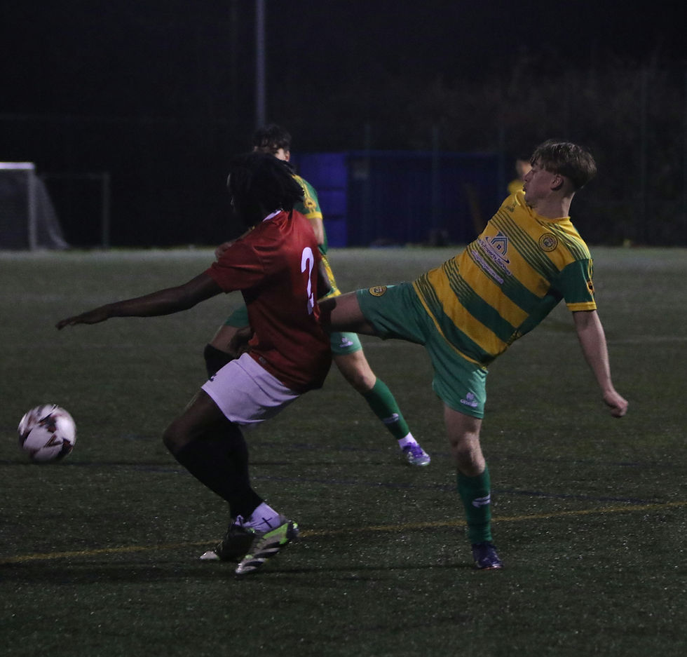 Zack Parker stretches out with possession up for grabs