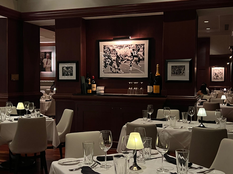 Dining room at Shula's Steak House