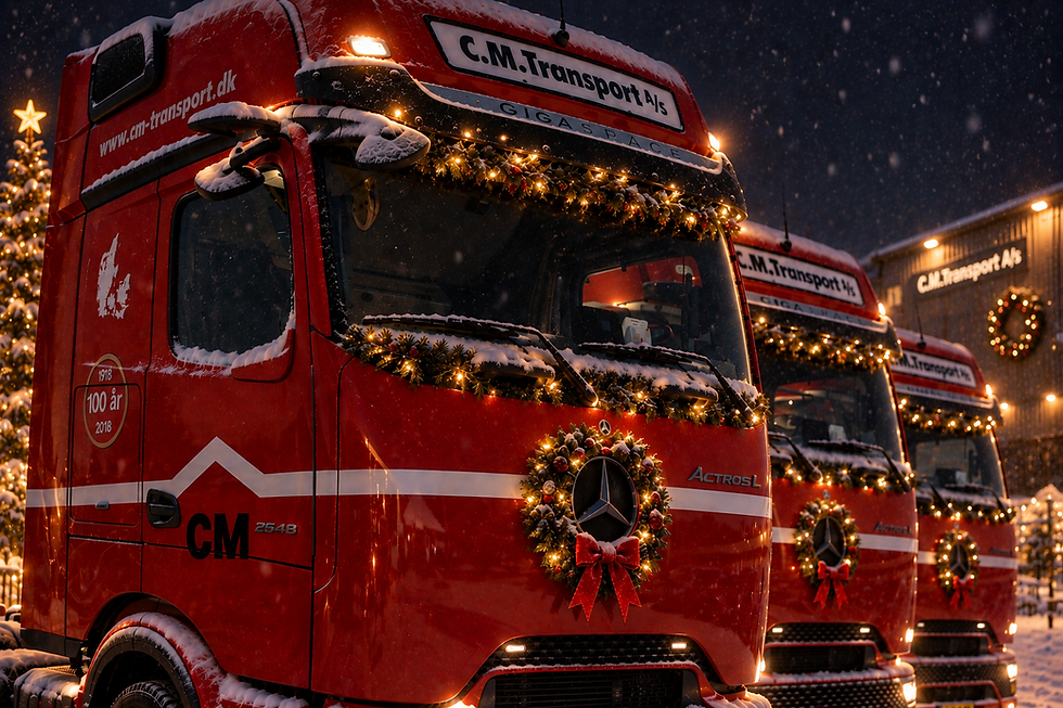 🎄Juleferie hos C.M. Transport A/S