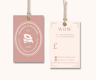 cute pink fashion label design