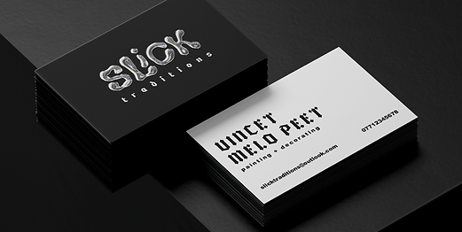 edgy art business card design