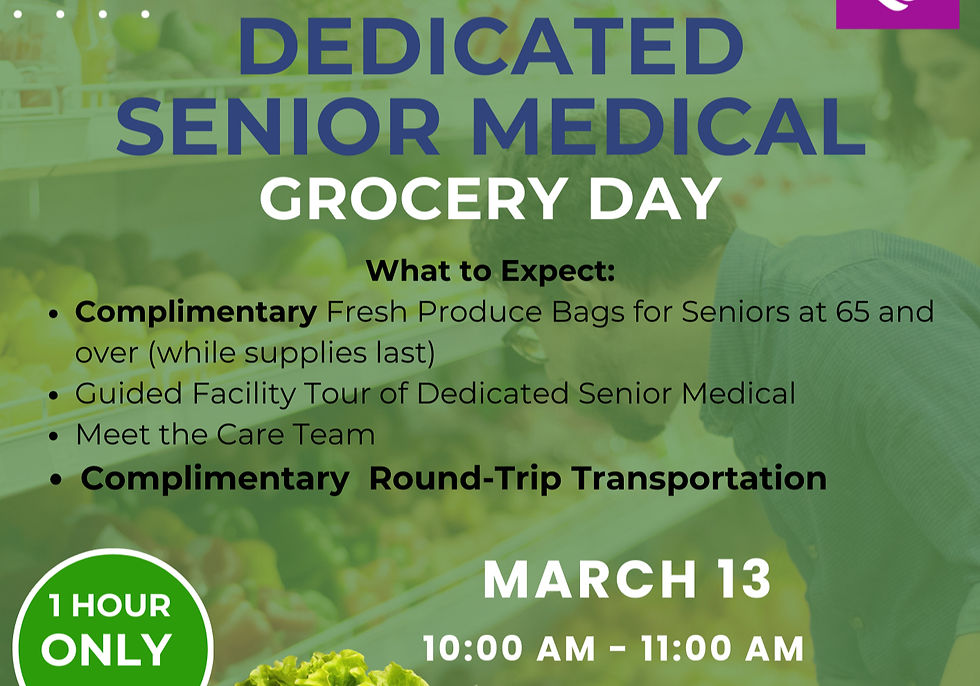 Dedicated Senior Medical Grocery Day