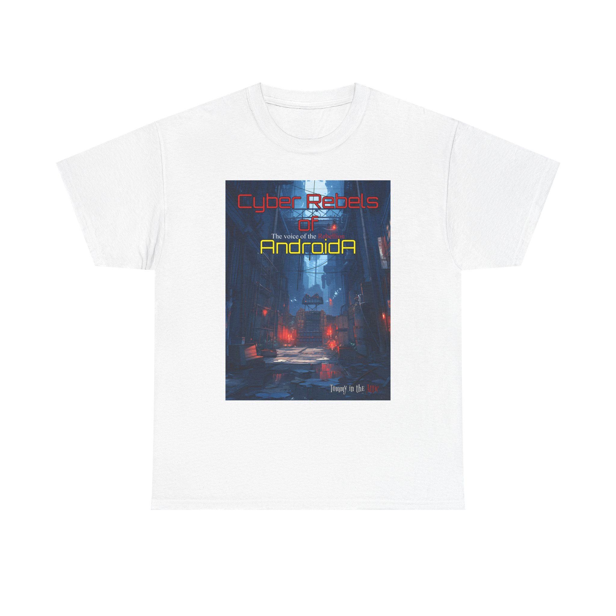 (Large Logo) Cyber Rebels of AndroidA Alley (Canada) Unisex Heavy Cotton Tee
