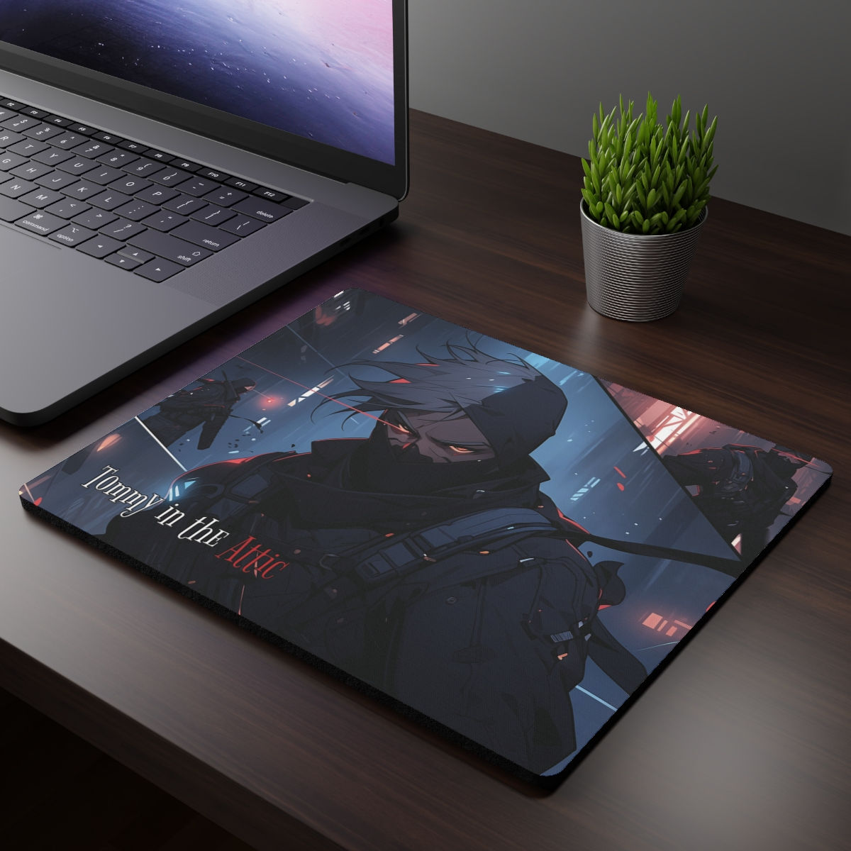 thin Man Mask  Rectangular Mouse Pad