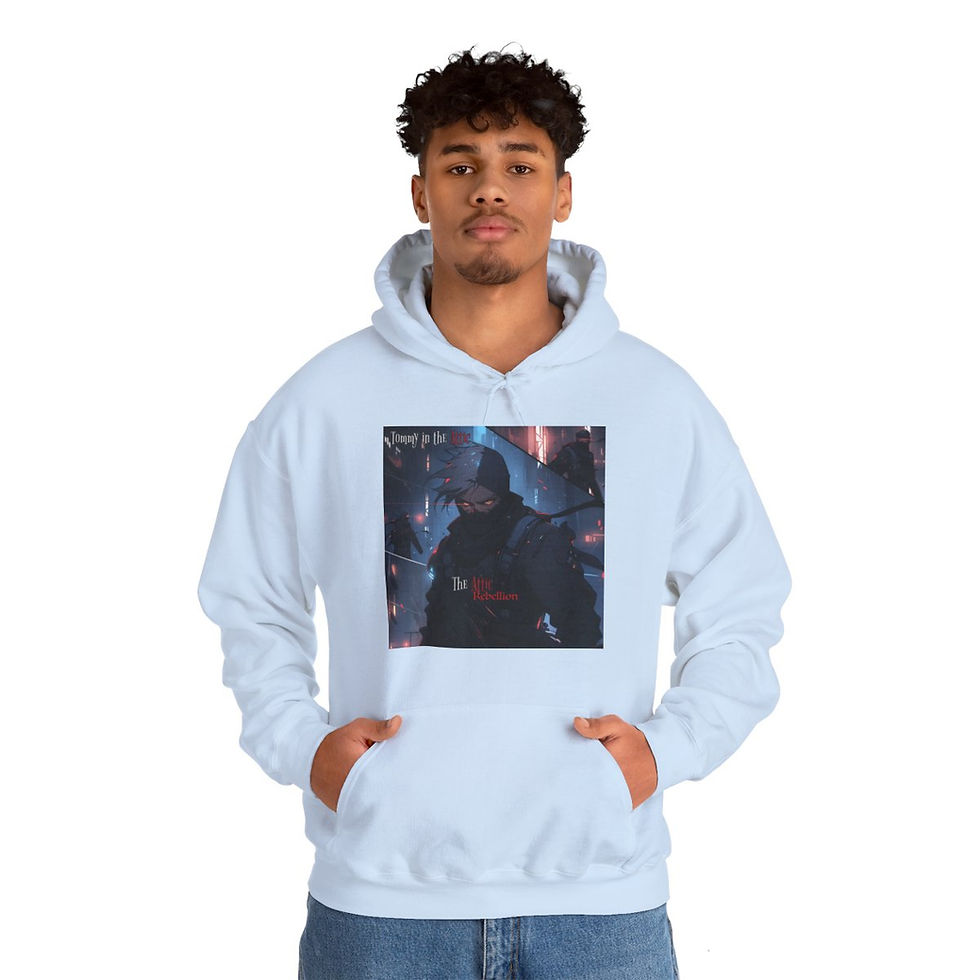 Thumbnail: Thin Man mask Unisex Heavy Blend™ Hooded Sweatshirt