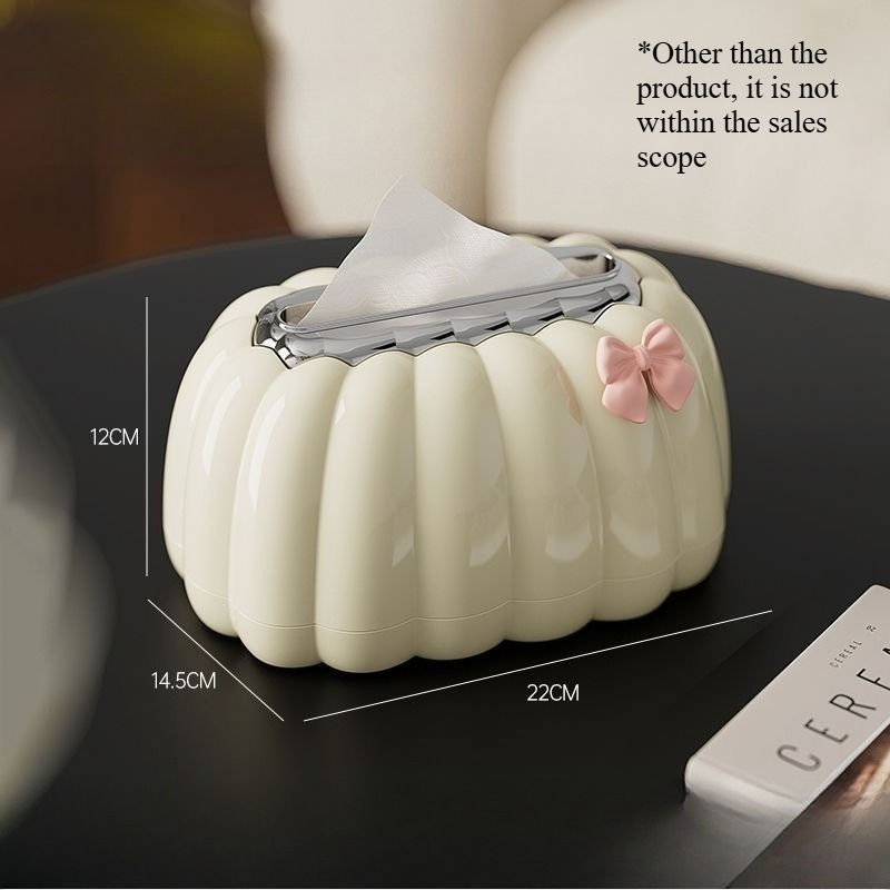 Thumbnail: Spring Tissue Box Home Creative Office Living Room Simple Cream Style Tissue