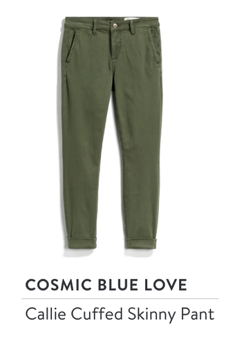 Cosmic Blue Love Callie Cuffed Skinny 