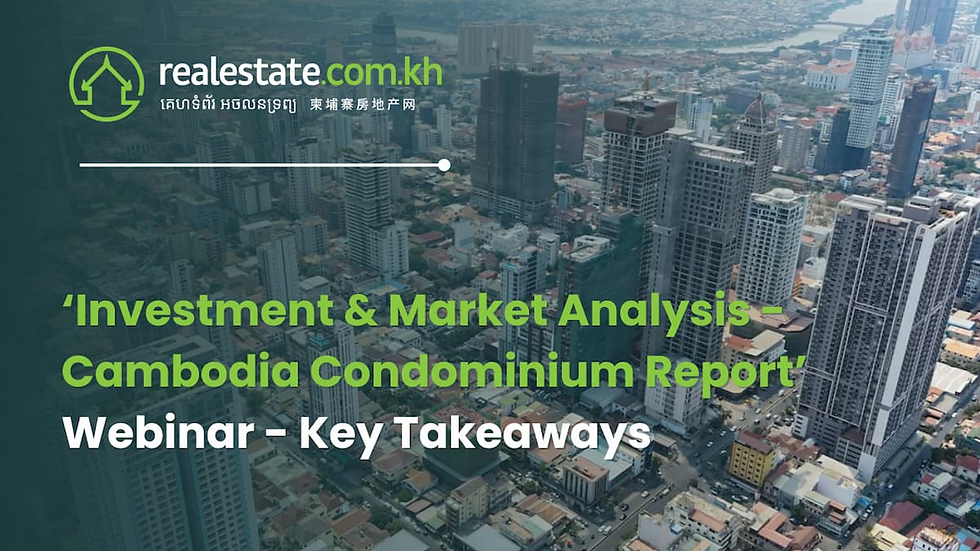 Investment & Market Analysis: Cambodia Condominium Report Cover