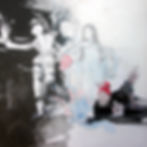 N.N/ acryl, oil pencil on canvas/ 60 x 60cm/ 2019