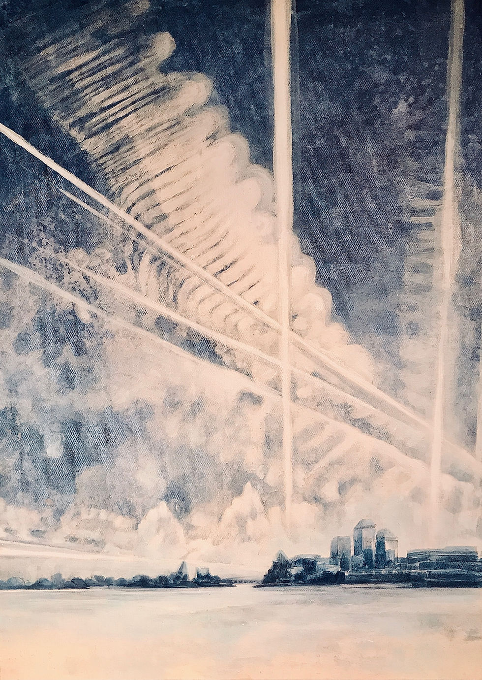 The city of frozen hearts/ acryl on canvas/ 50 x 70cm/ 2017