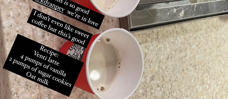 Animal cookie coffee