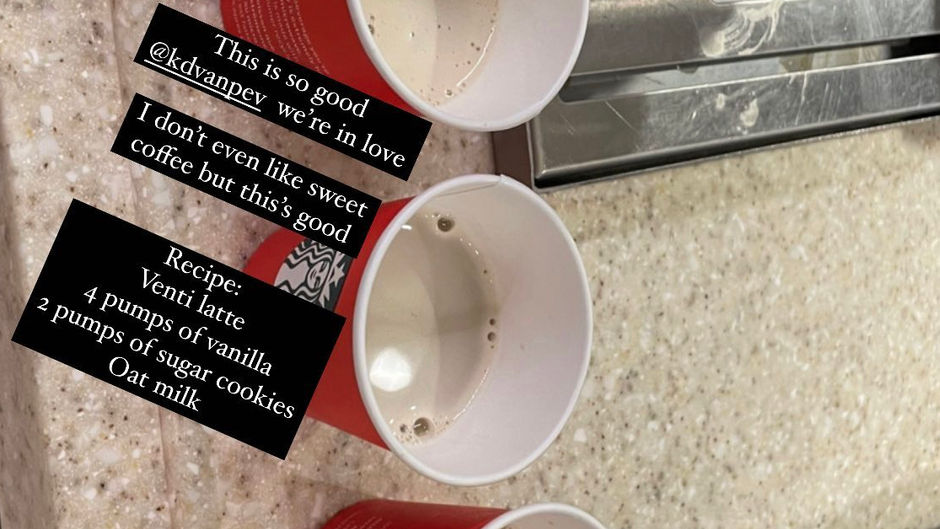 Animal cookie coffee