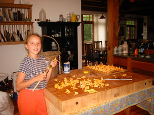 Emily cleans Chanterelles3.jpeg