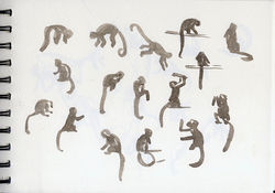 SKETCH AT THE ZOO: GIBBON