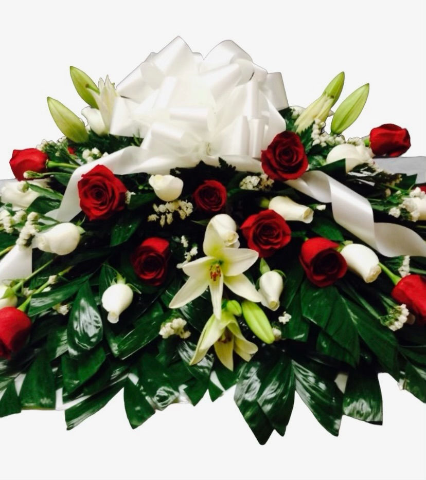 Roselilly Casket Spray