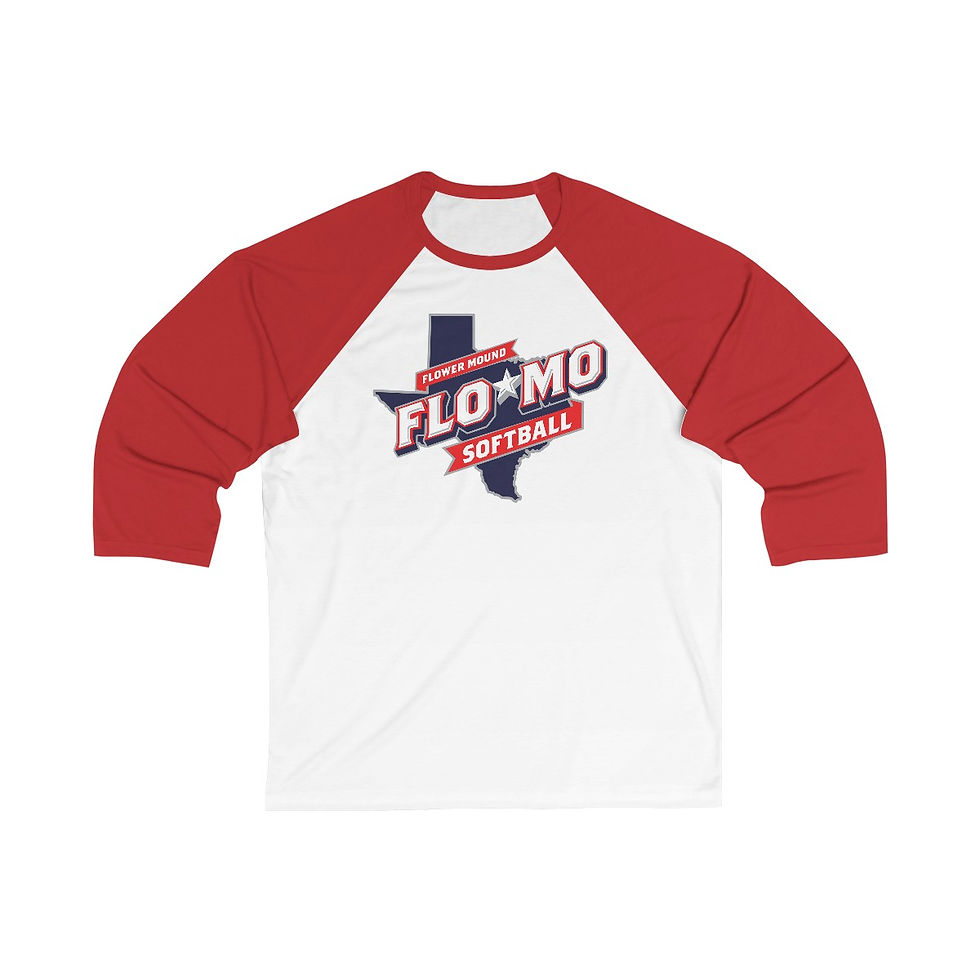 Thumbnail: FloMo All Stars  3\4 Sleeve Baseball Tee