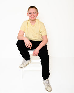 Smiling child during Doncaster headshot photography shoot
