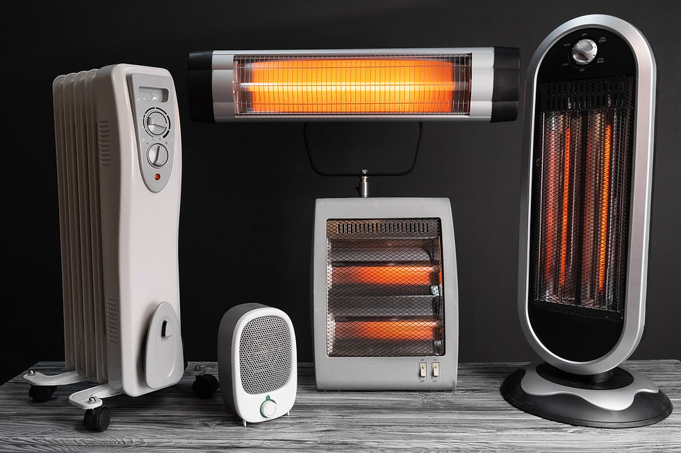 different kind of space heaters