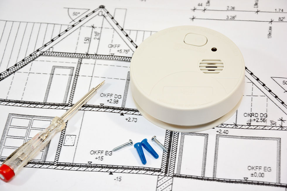 Smoke detector blue print plan