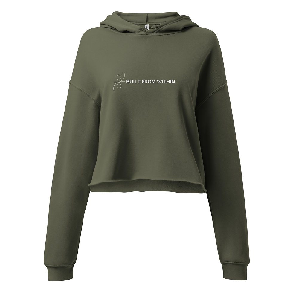Thumbnail: Built From Within Cropped Hoodie.