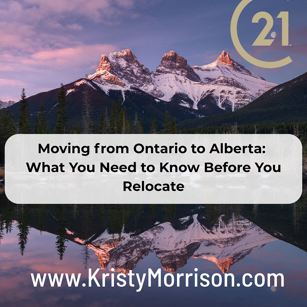 Moving from Ontario to Alberta -Lifestyle Move