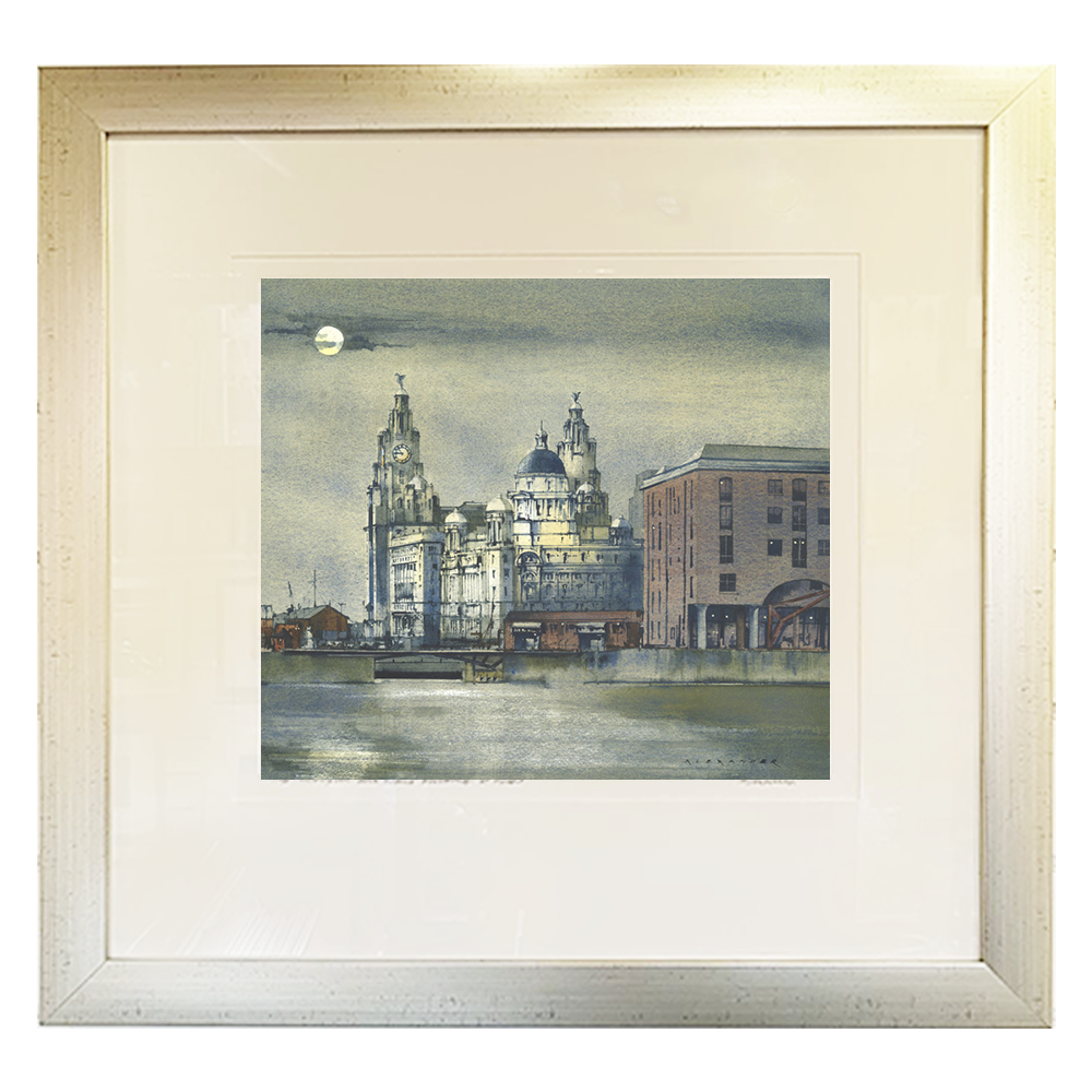 Port of Liverpool at night