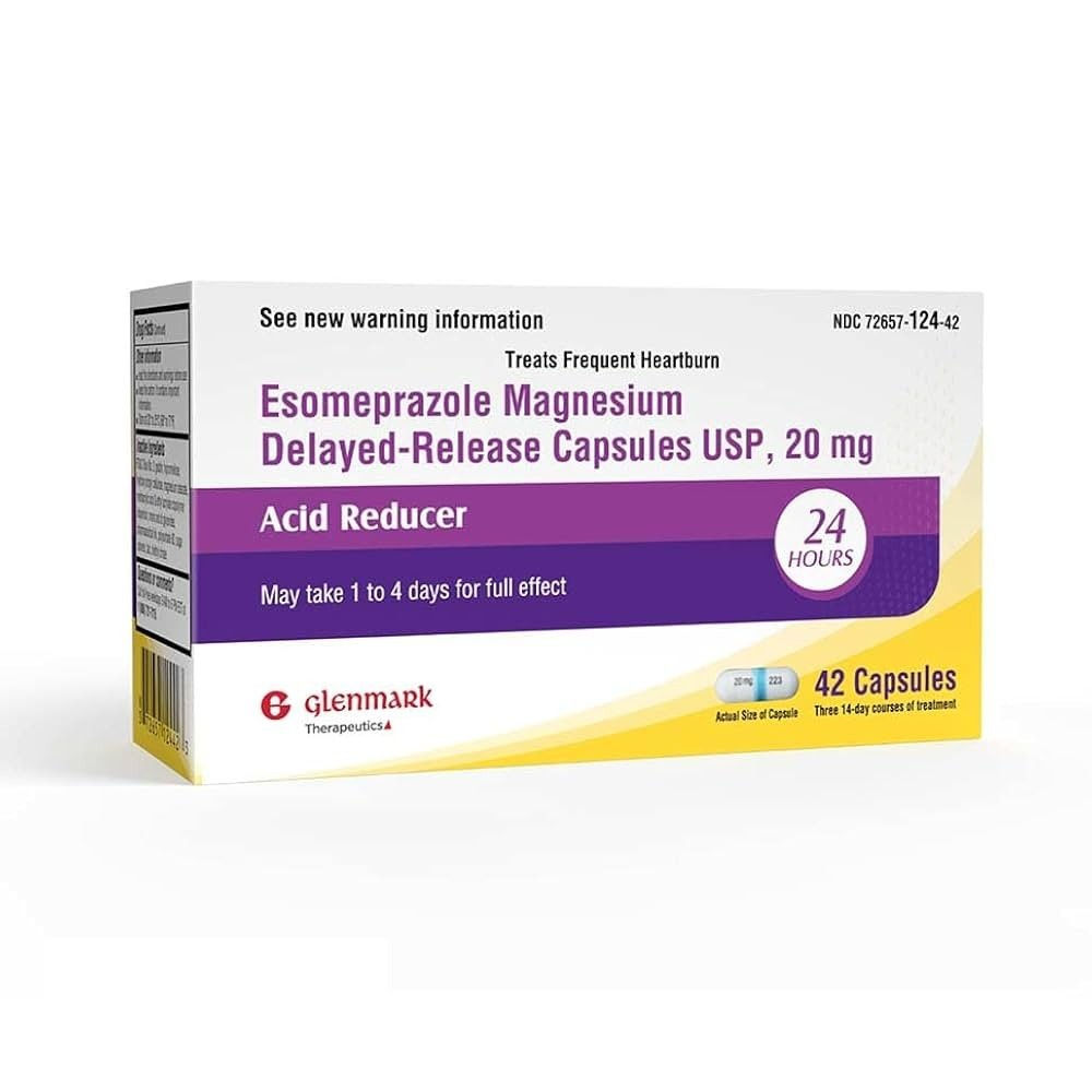 10 X Camber Esomeprazole Delayed Release Acid Reducer 20mg 30ct