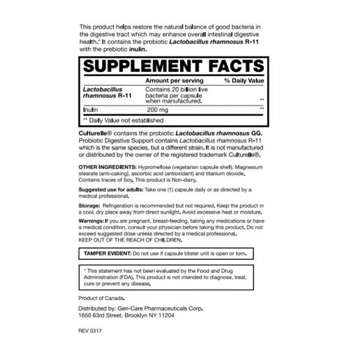 Thumbnail: 3 X GeriCare Probiotic Digestive Support, Help Balance Bacteria 30 Ct NIB