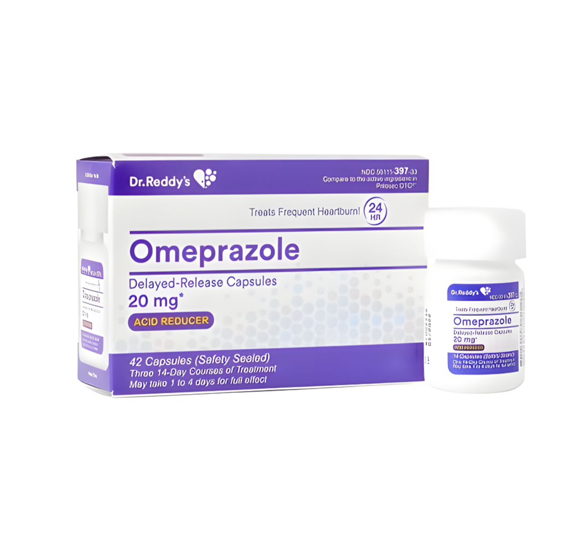 Dr. Reddy's Omeprazole Delayed Release Acid Reducer 20mg 1000ct
