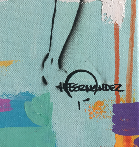 Hector Fernandez - Girl from behind Oil on canvas