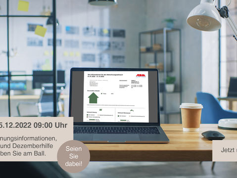 Webinar 15.12.2022 – 9:00 Uhr: Neue Abrechnungsinformationen, CO2-Umlage und Dezemberhilfe