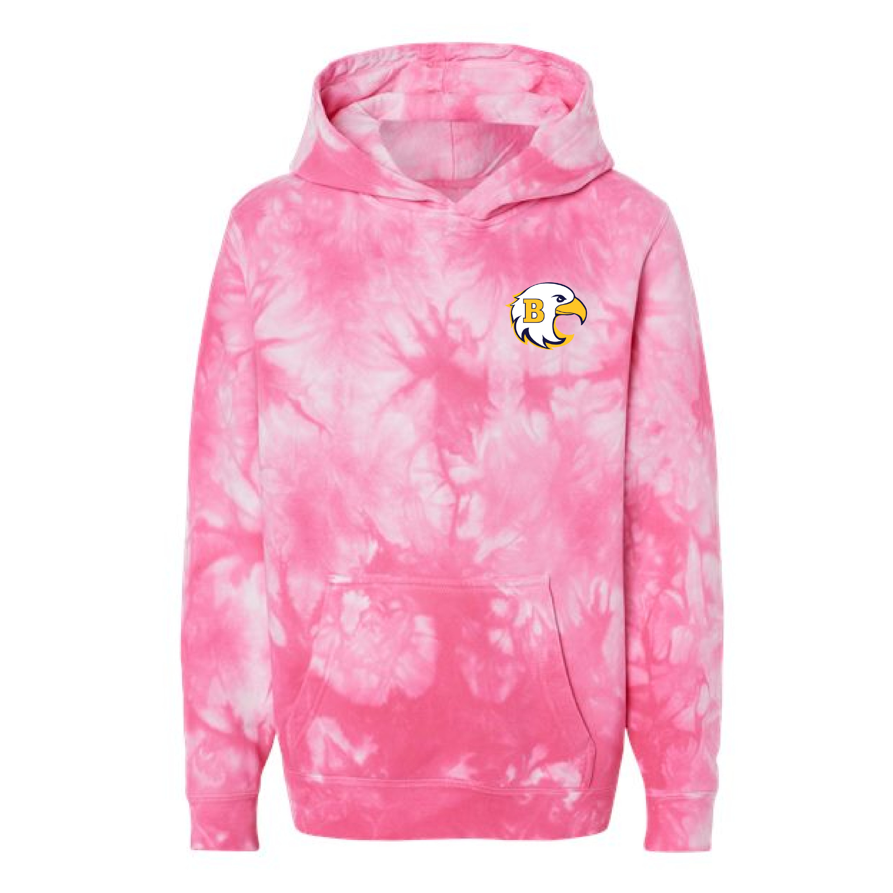 EAGLE PRIDE Tie-Dyed Double-Sided Printed Hoodie