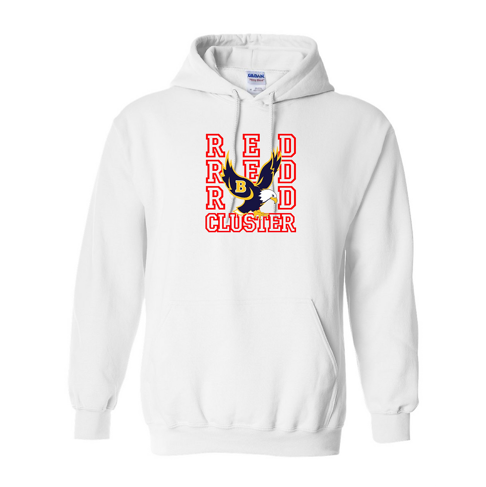 Thumbnail: WHITE - CLUSTERx3 Single Sided Hoodie