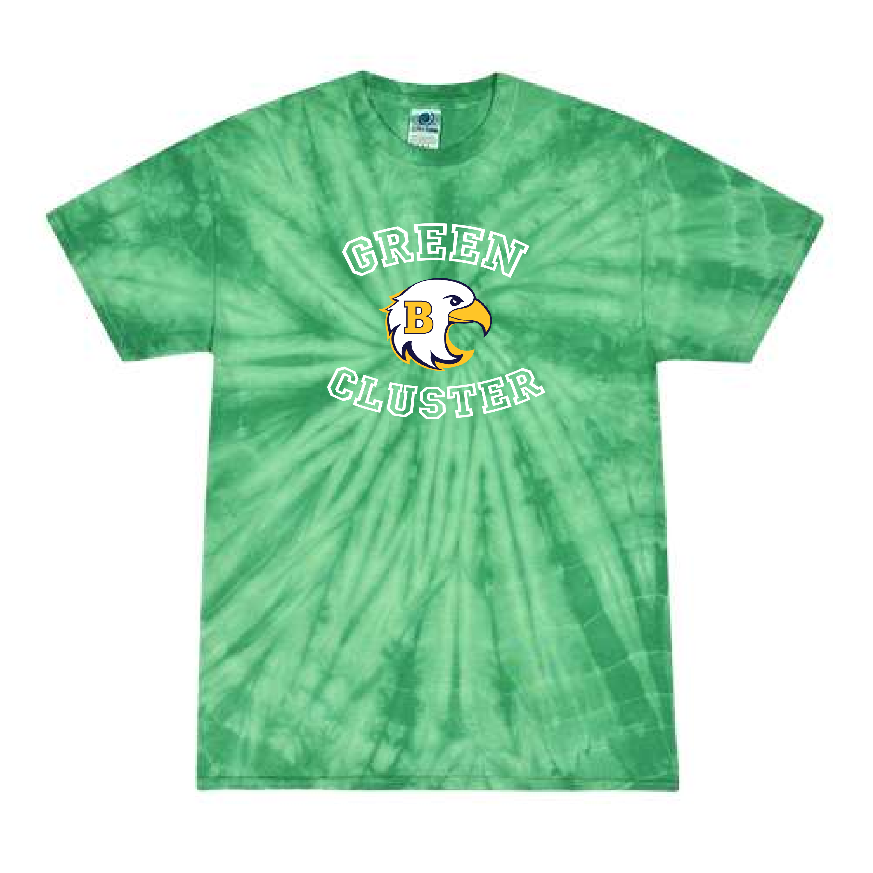 Cluster Color Tie Dyed Single Sided Tee