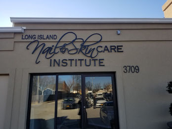 Long Island Nail & Skin Care Institute, 3D Cut Letter Facade Signage