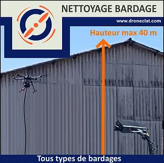 Le nettoyage de bardages par drone et perches télescopiques jusqu'à 40 m par Dronéclat à Maringues redonne propreté et éclat à vos façades extérieures. Cette solution innovante élimine mousses, lichens, pollutions et saletés sur bardages bois, PVC, métal ou composite, sans échafaudage ni risque.
Service à Maringues et 30 km
Dronéclat intervient à Maringues, Riom, Thiers, Vichy et Clermont-Ferrand pour nettoyer bardages en hauteur. Idéal pour maisons, immeubles professionnels et biens immobiliers, ce service valorise l'esthétique et prévient la dégradation prématurée des matériaux.
Méthodes adaptées
Drone pour accès précis en hauteur + perches jusqu'à 40 m avec pression ajustée (haute/basse) et produits écologiques. Test préalable sur chaque support pour préserver bois, PVC ou aluminium sans agression.
Avantages pour les clients
Prolonge la durée de vie du bardage, améliore l'attractivité immobilière avant vente/location, et sécurise l'entretien. Parfait pour agences immobilières